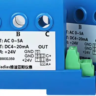Current Sensor AC Transmitter Electromagnetic Isolation Technology No Insertion Loss Installation 50Hz Sinusoidal Measurement