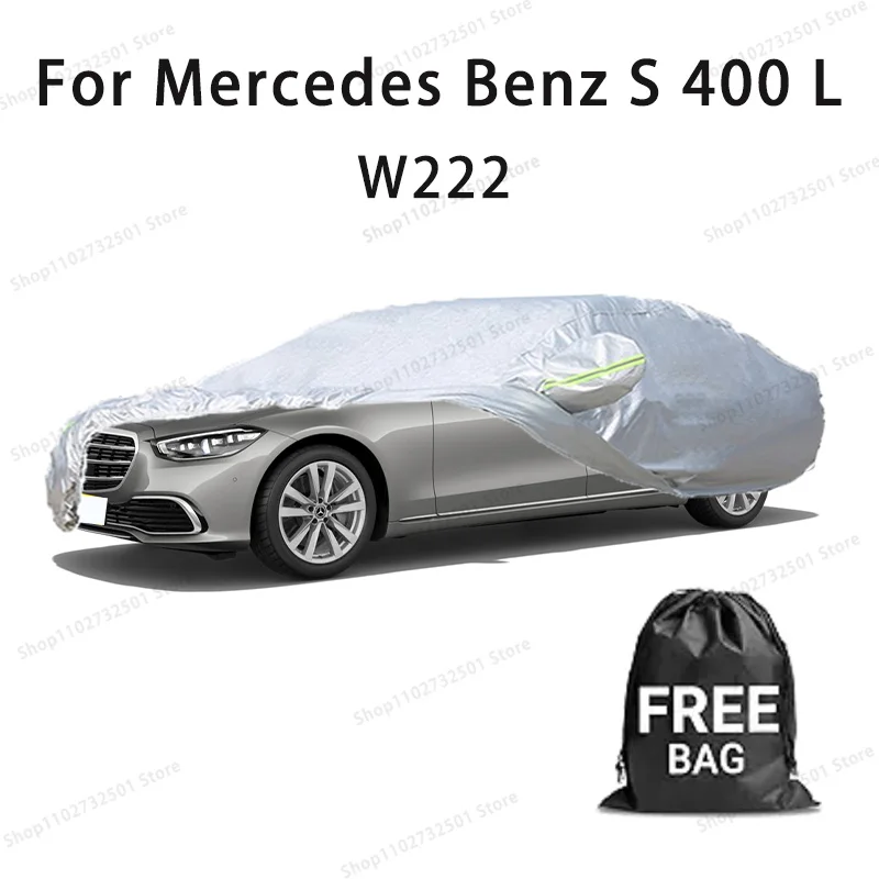 Copertura per auto Per Mercedes Benz S 400 L W222 Copertura completa Copertura di protezione solare impermeabile Accessori per auto resistenti ai graffi