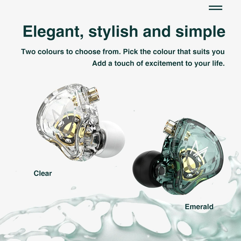 TRN MT1หูฟังแบบมีสายชนิด In-Ear 2Pin 3.5มม. แบบไดนามิก Hi-Fi แบบแขวนหูฟังวิ่งซับวูฟเฟอร์เสียงกีฬาตัดเสียงรบกวนสีเขียว