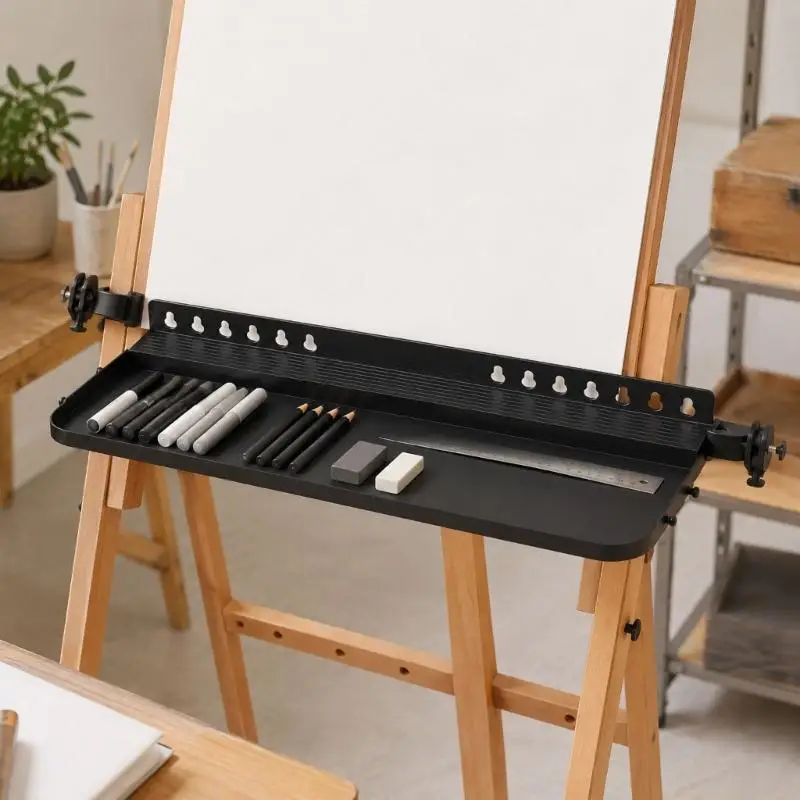 Tray Attachment Storage Shelf for Painting and Sketching Tool Storage