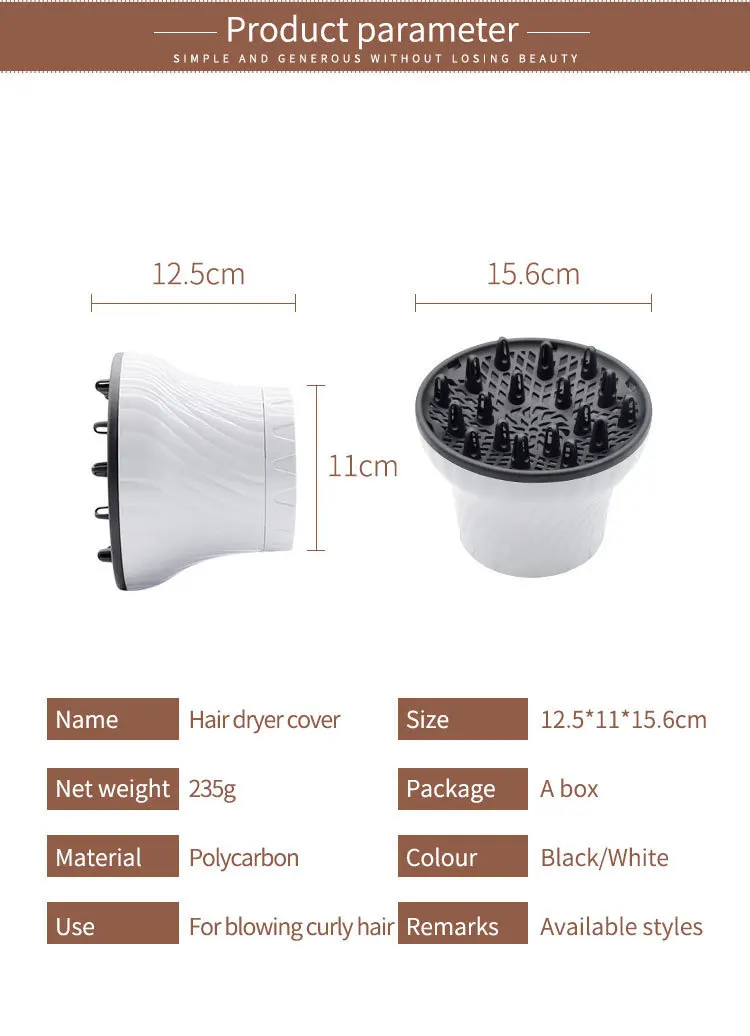 Professional Salon Hair Curl Diffuser Cover Diffuser Disk Universal Diffuser Adaptable For Blow Dryers Barbershop Styling Tools