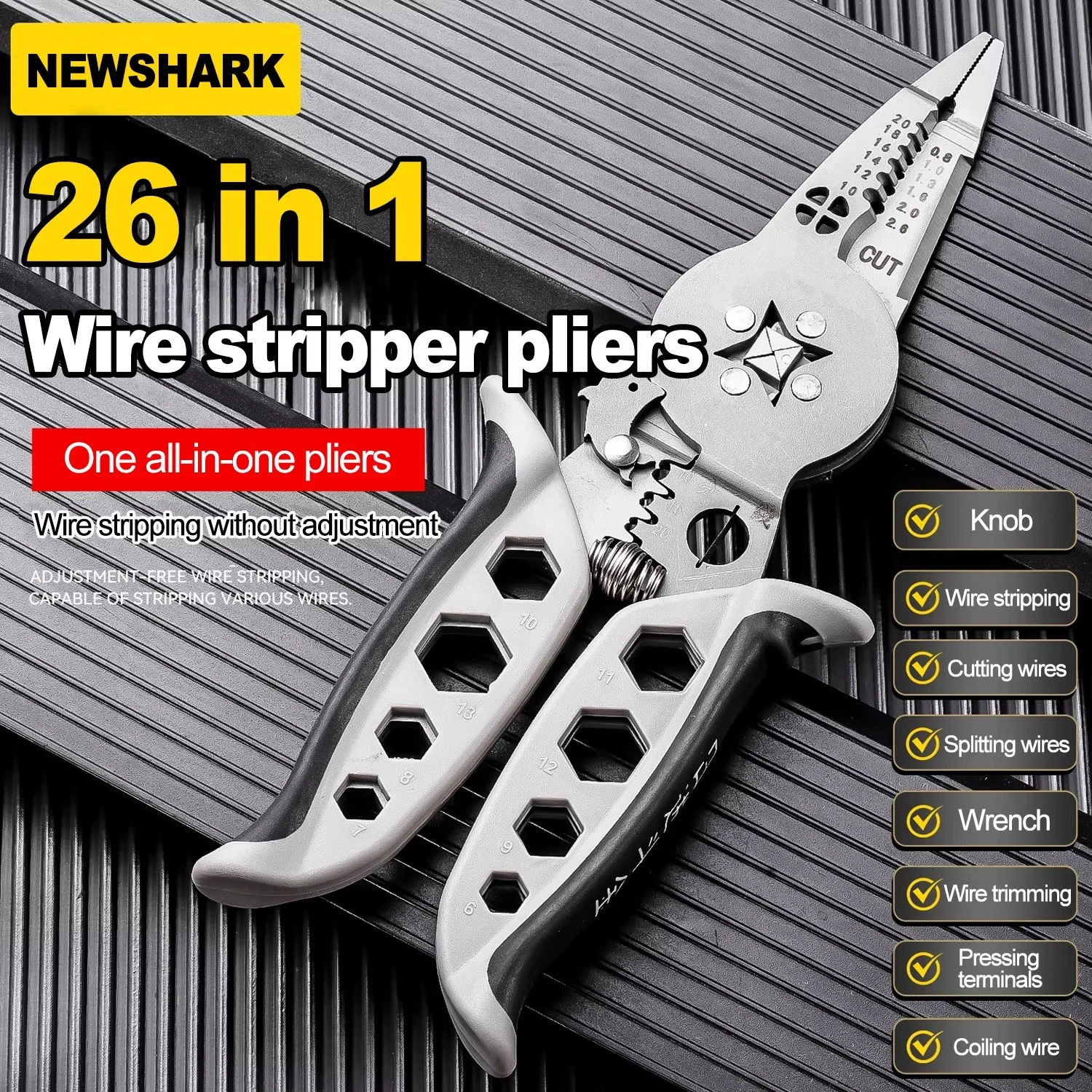 Multi-functional Crimping Wire Stripper Pliers-Cutter Cable Wire Crimping Electrician Repair Tools Wire Stripper Tool Hand Tools