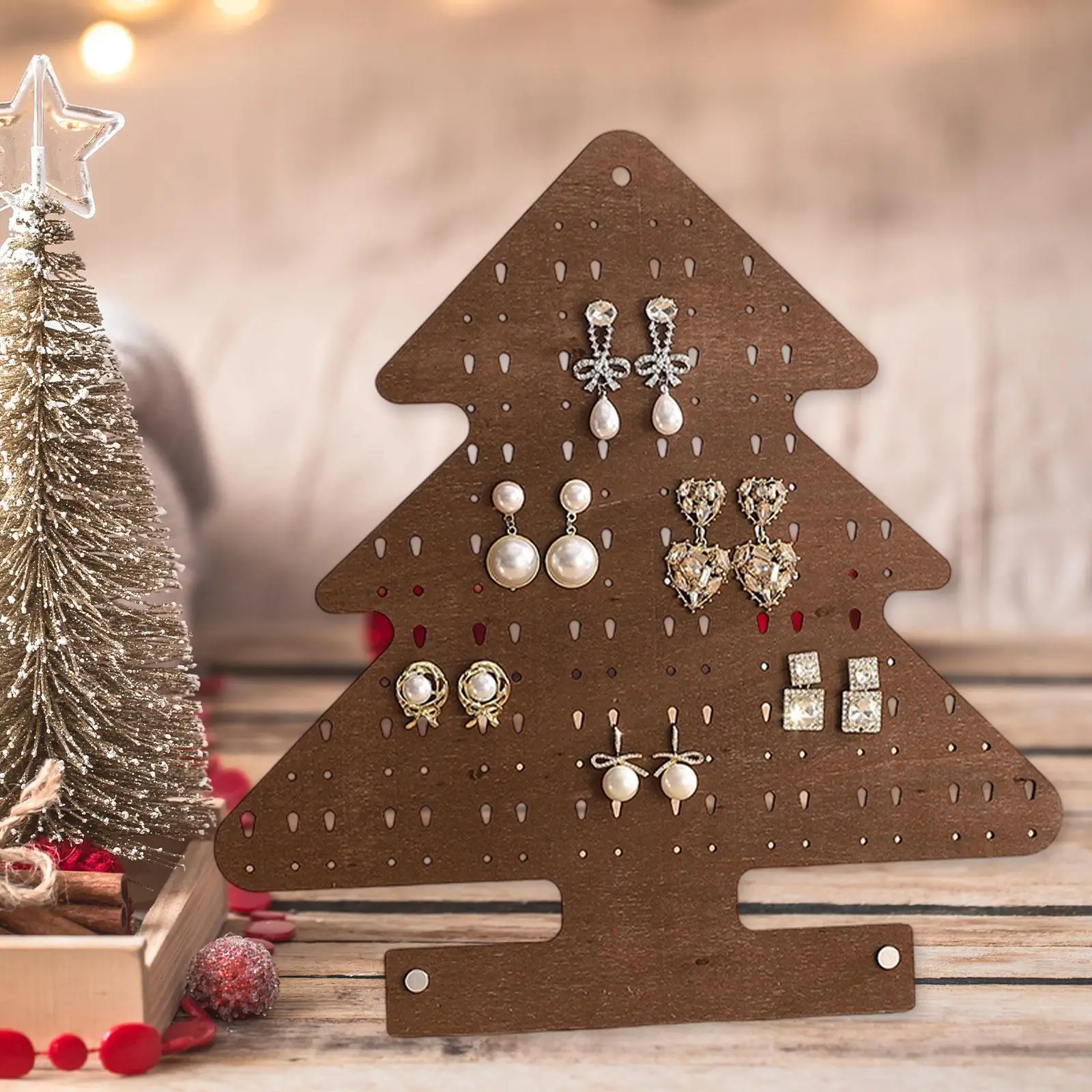 

Earring Display Stand Earring Holder Rack Ear Stud Shop Counter Photo Prop Dresser Women Girls Jewelry Display
