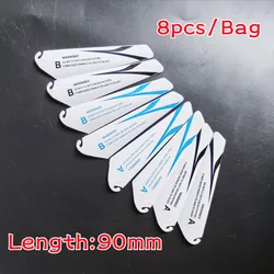 8PCS 4A4B 9CM spare blades Fans Props for r/c mini helicopter rotor rc CH002 CH023 Drone Copter Toys Spare Parts Accessories