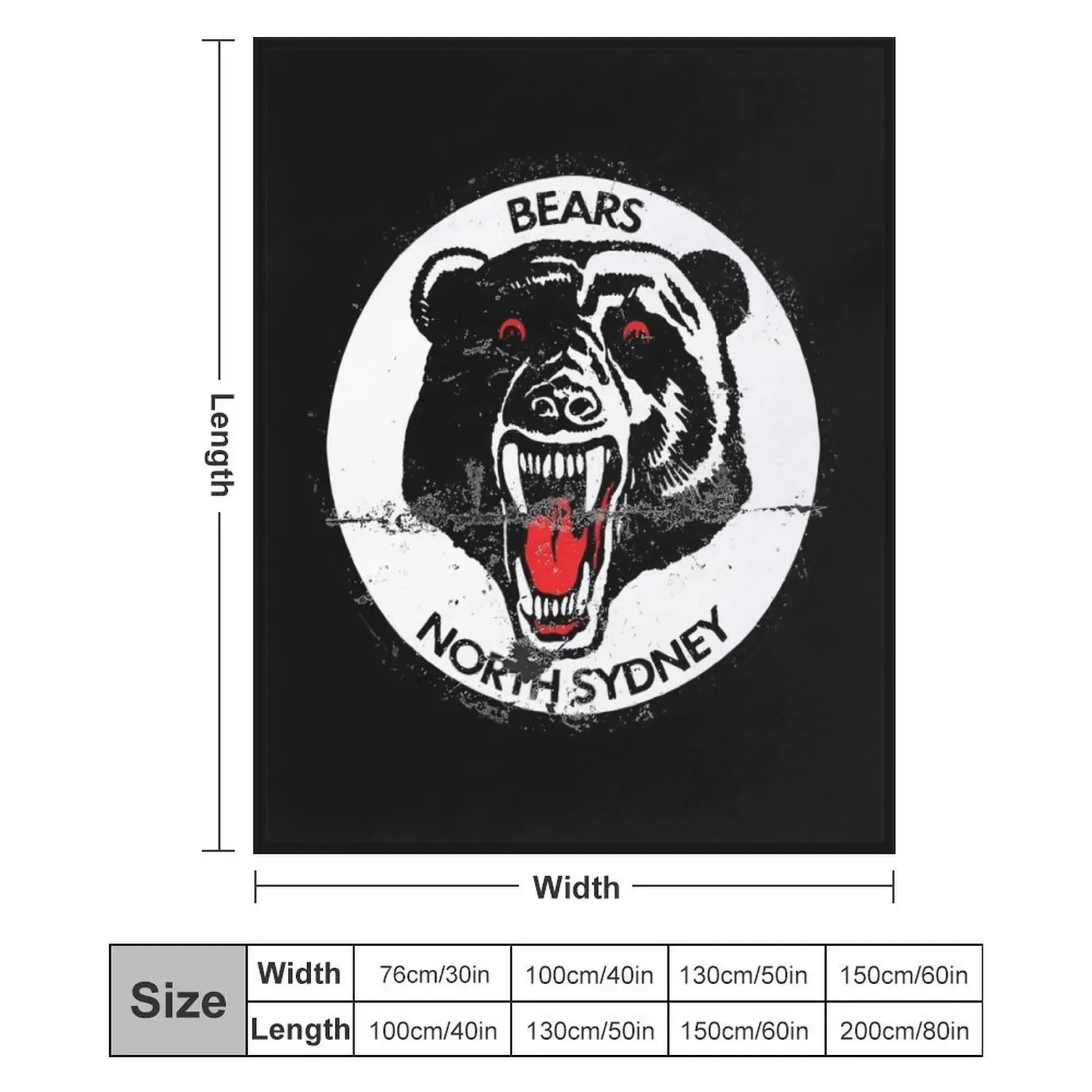 North Sydney Bears Throw Blanket Luxury St Plaid on the sofa Summer Beddings sofa bed Blankets