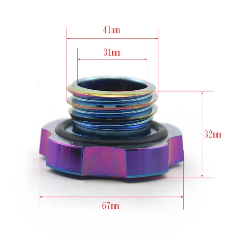 7 Colors Available Aluminum Alloy Engine 41mm Oil Filler Cap for Subaru WRX GC GD GF GM GG GE Tank Covers Auto Replacement Parts