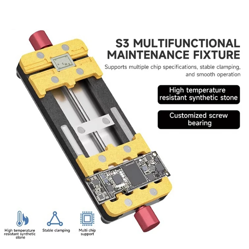 ABVJ-Universal S3 โทรศัพท์มือถือมัลติฟังก์ชั่น PCB ผู้ถือเครื่องทําความร้อนยึดสําหรับเมนบอร์ดโทรศัพท์ Desoldering Repair