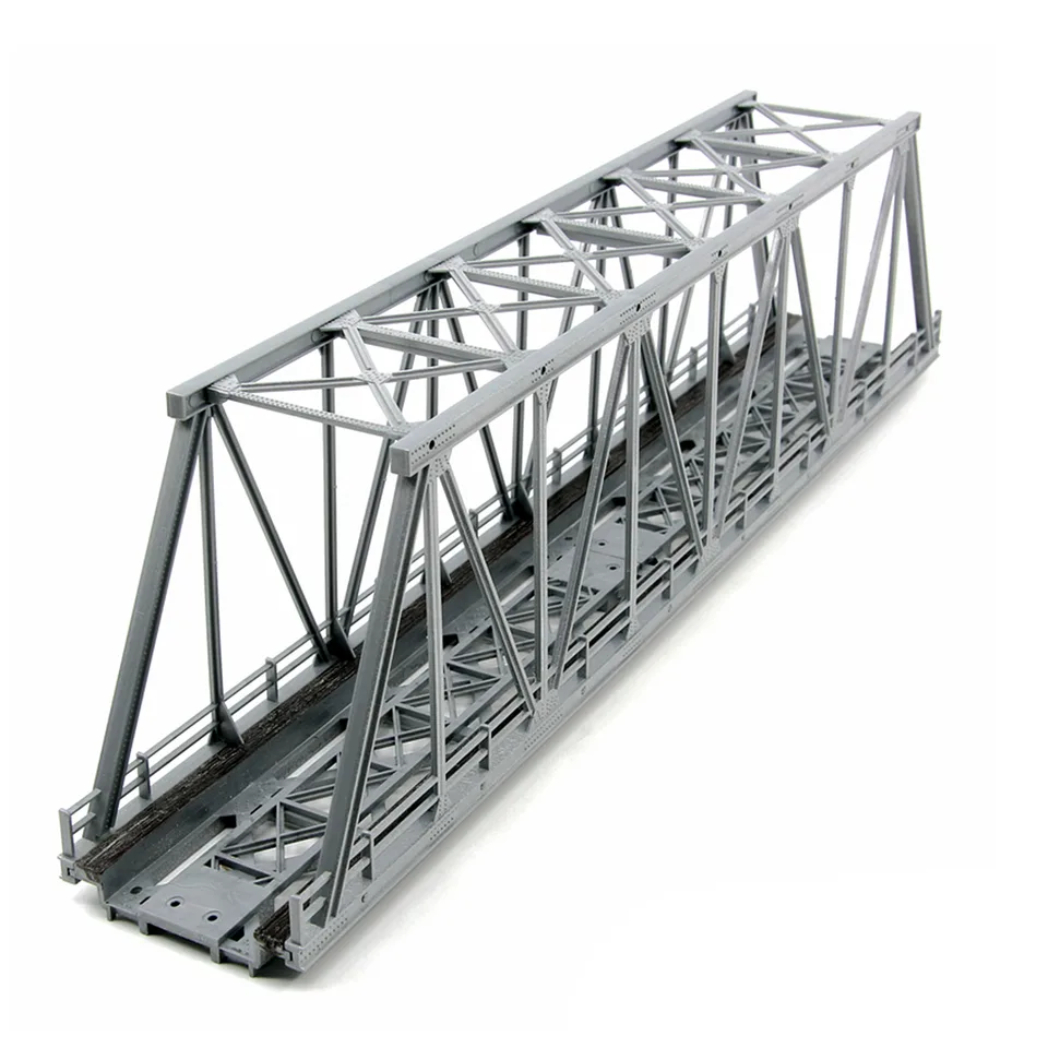 Evemodel – Pont à Treillis H0 1:87 – Maquette Ferroviaire à Monter – Gris Foncé