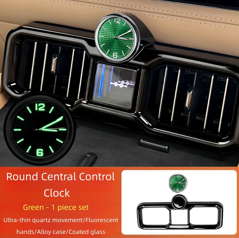Fit for BYD Leopard 8 Modified Auto Center Console Air Vent Luminous Quartz Watch Interior Upgrade Parts Auto Car Quartz Watch