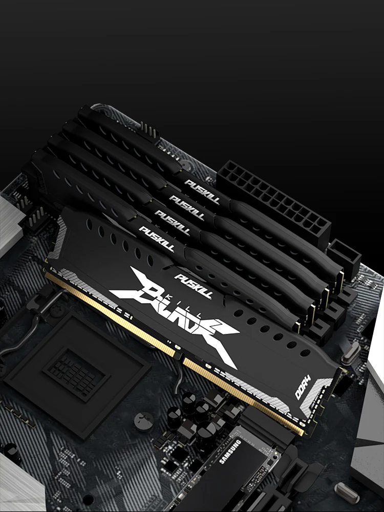 PUSKILL Memória RAM DDR4 16GB 8GB 1.2V 3200MHz 2666MHz komputer stacjonarny UDIMM kamizelka chłodząca pamięć Memoria — zdjęcie 2