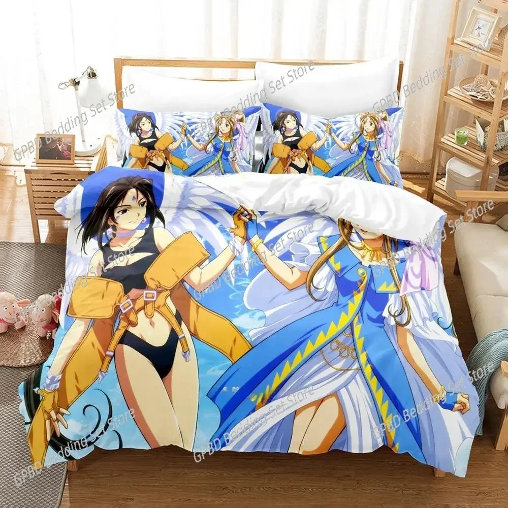 3d Print Anime Oh My Goddess 3D Bedding Set Duvet Cover Pillowcases Single Twin Full Queen King Size Home Decor Quilt Boys Gift
