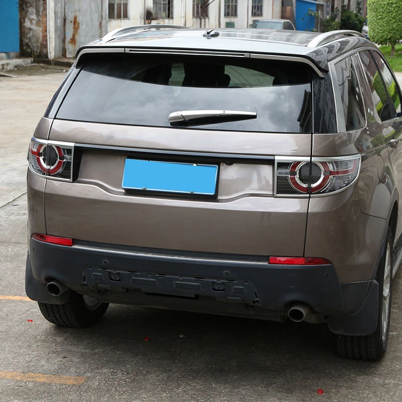 For Land Rover Discovery Sport 2015-2019 ABS Silver Car Rear Tail Light Lamp Frame Cover Trim Sticker Car Accessories