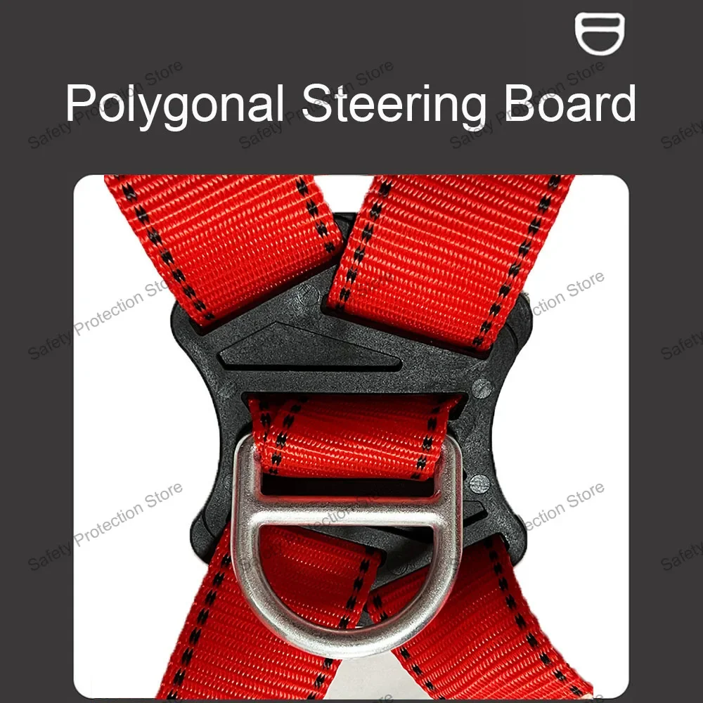 Full Body High Altitude Work Safety Harness Five-point Safety Belt Outdoor Climbing Training Construction Protective Equipment