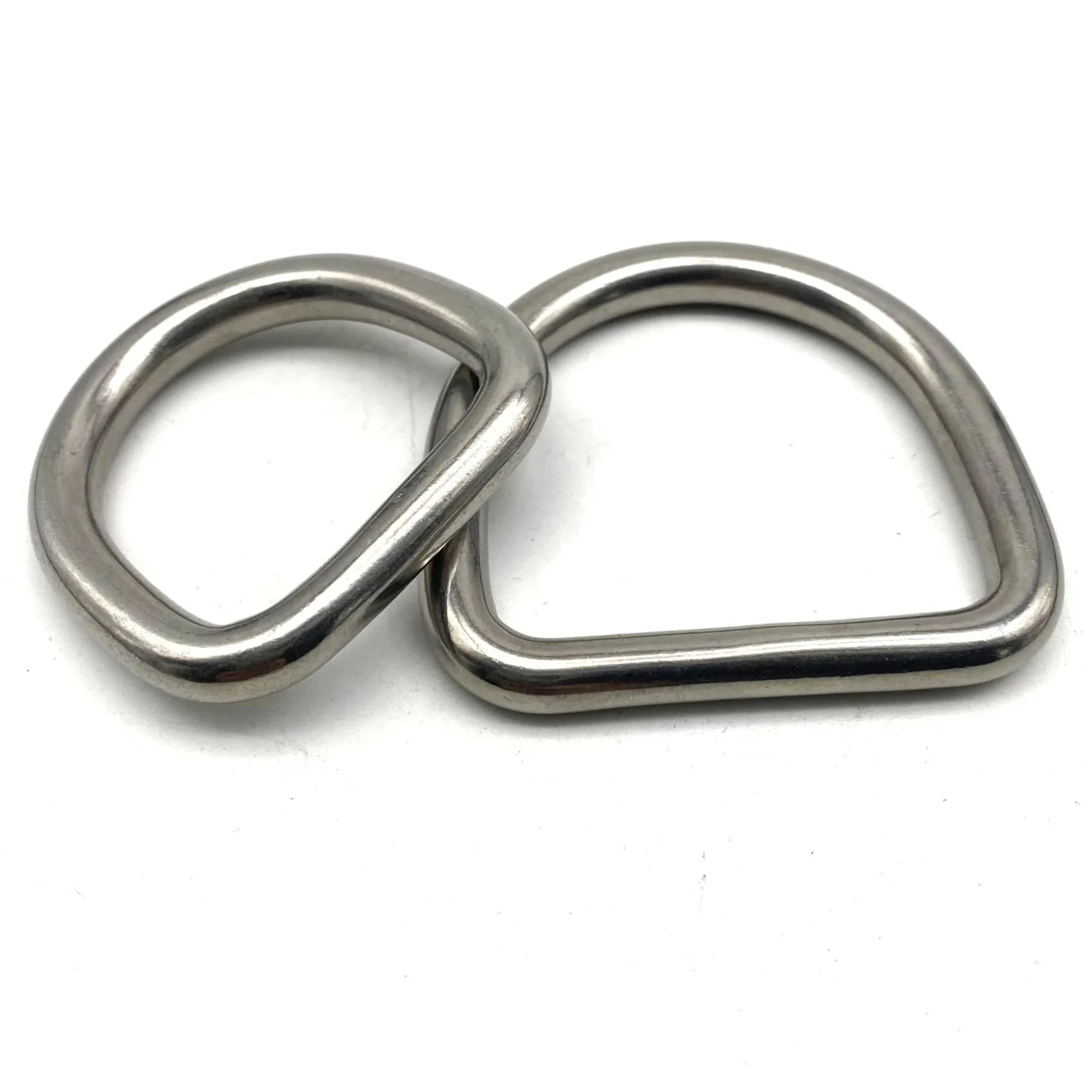 8mm Wire Stainless Sailboat D Loop Ring Seamless D Buckle 38/50mm