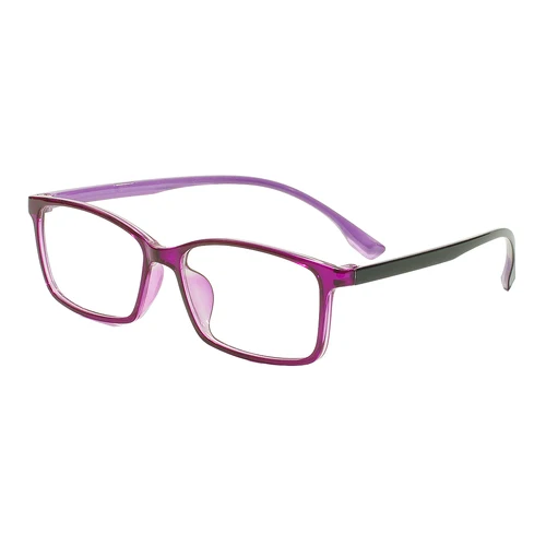 Gafas clásicas de plástico grandes con borde completo para hombre y mujer, monturas de gafas rectangulares transparentes TR90 para lentes graduadas