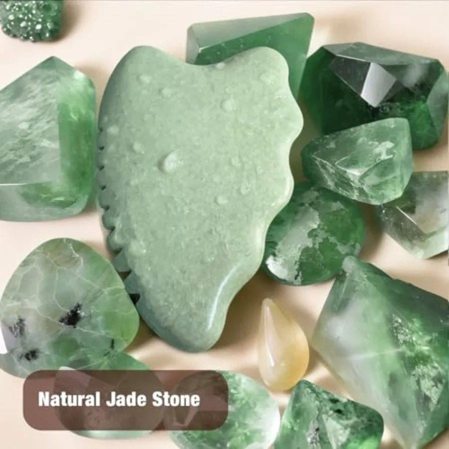 Gua sha ferramentas faciais ferramenta guasha para rosto jade gua sha pedra pente borda rosto escultura ferramenta ferramentas de cuidados com a pele para dispositivo face lift