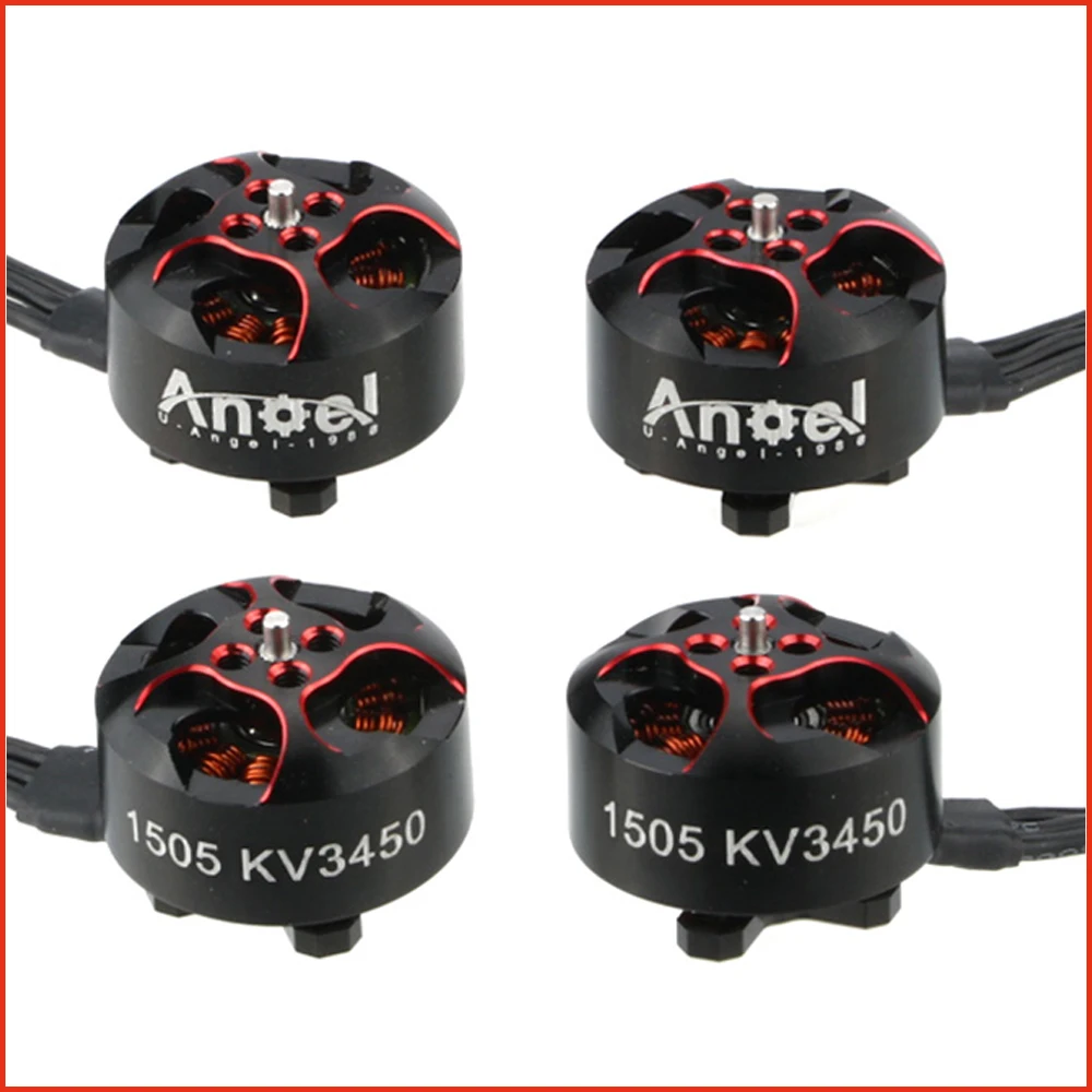 

4Pcs Uangel A1505 1505 3450KV 4-6S Lipo Brushless Motor For RC FPV Racing Cinewhoop Drone