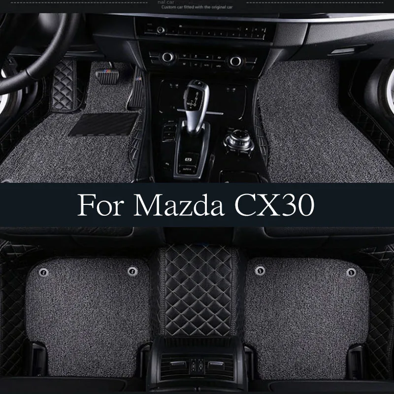 

Car Floor Mat for Mazda CX30 CX-30 DM 2020~2023 2021 2022 Auto Foot Parts TPE Liner Carpet Pad Panel Custom Cover Rug Accessorie