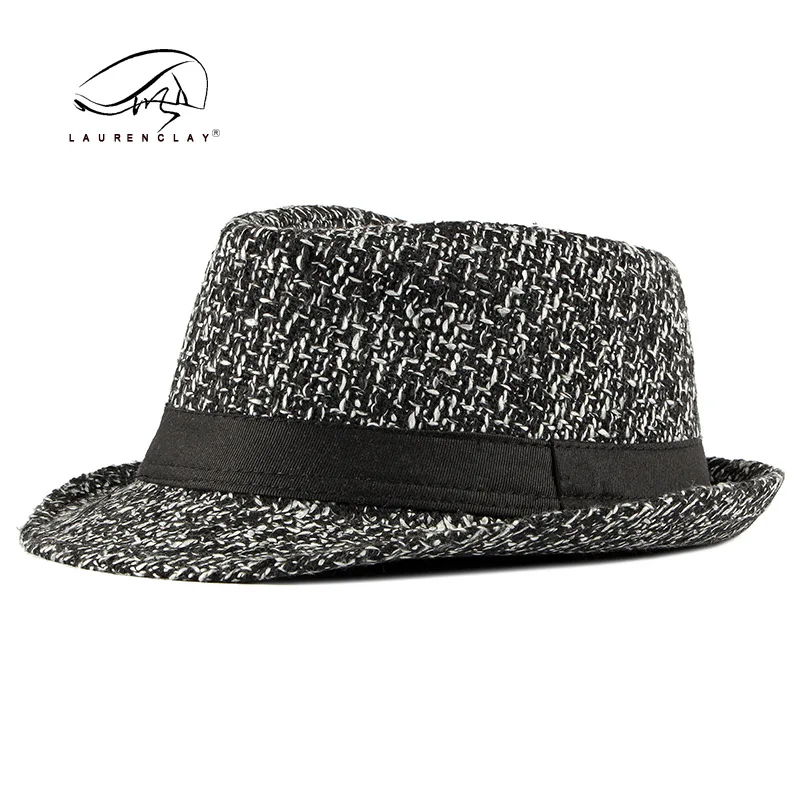 2021 Herbst und Winter neue dicke koreanische Stil Fedora Hut Herren britische Vintage Melone gestrickte Woll mütze Damenmode