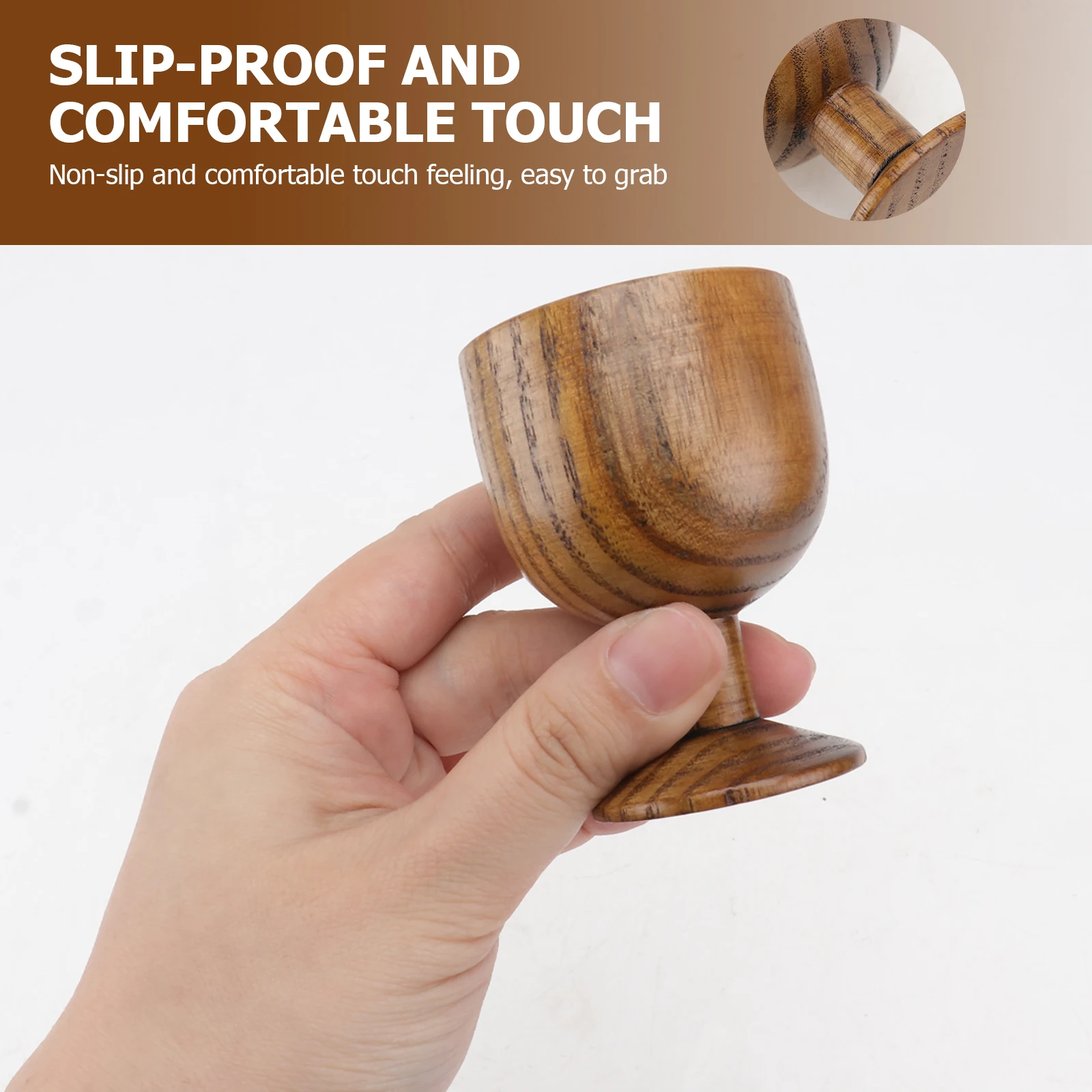 Copa de vino de madera de azufaifo, taza para beber Retro elegante con textura Natural, cuenco de whisky, regalo ecológico para amantes del whisky, 1 Uds.