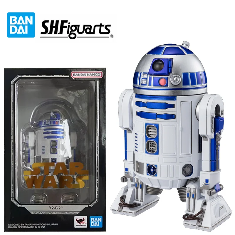 Bandai S.H.Figuarts R2 D2 Classic Ver. Star Wars A New Hope 10Cm Anime Original Action Figure Model Kit Toy Gift Collection