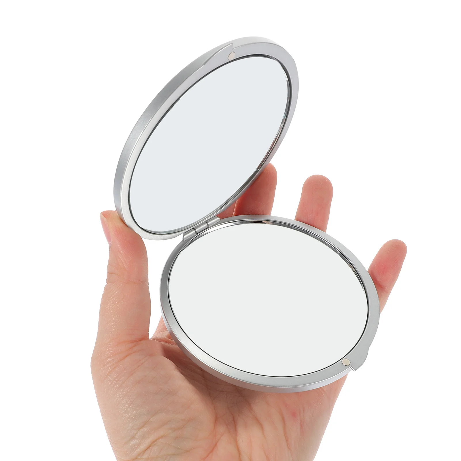 Mini Mirror Pocket Magnified Compact Portable Travel Makeup Magnifying Glasses Small Foldable