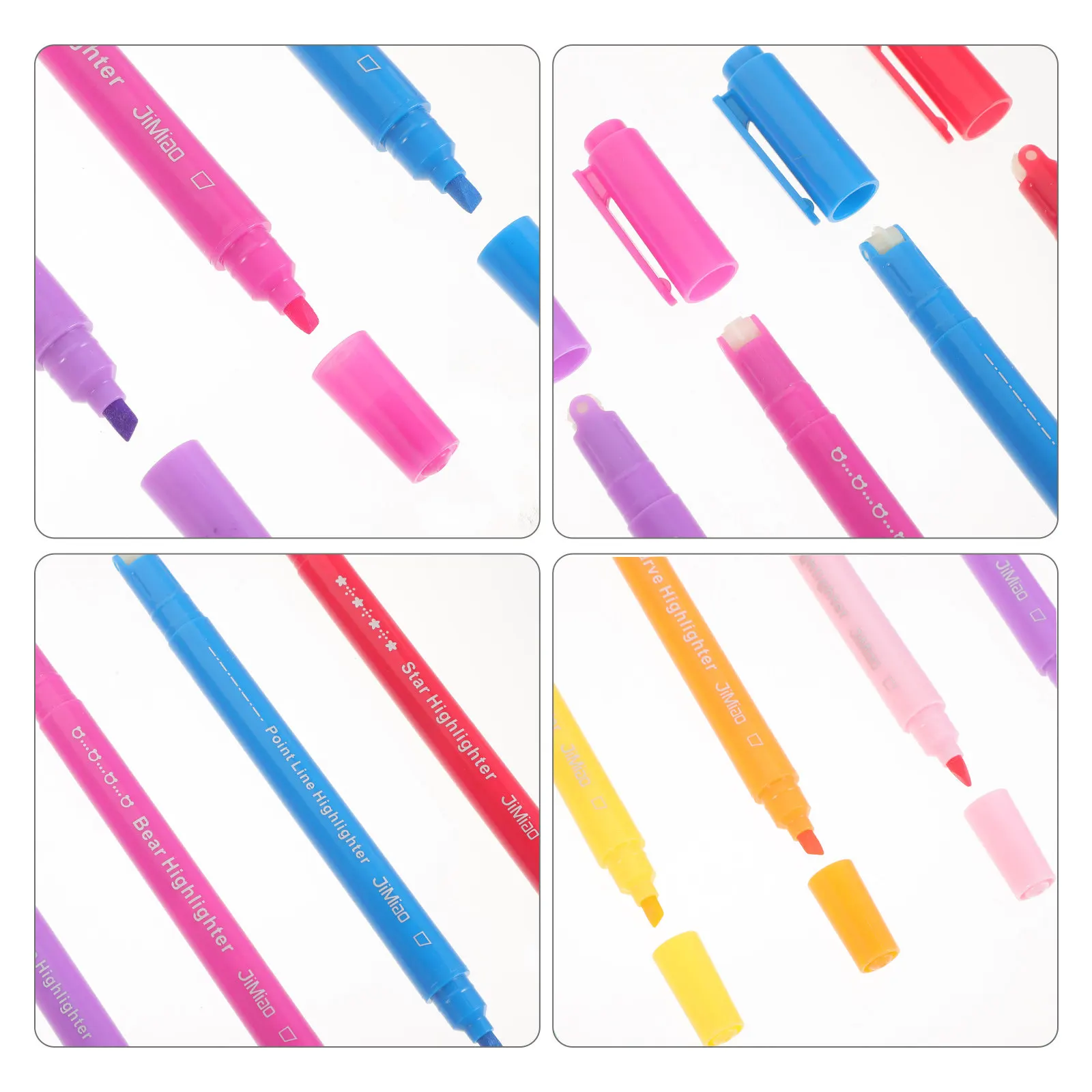

8Pcs Colored Pens Set Flower Pattern Contour Markers for Writing Journals DIY Crafts Bulk Highlighting Tools