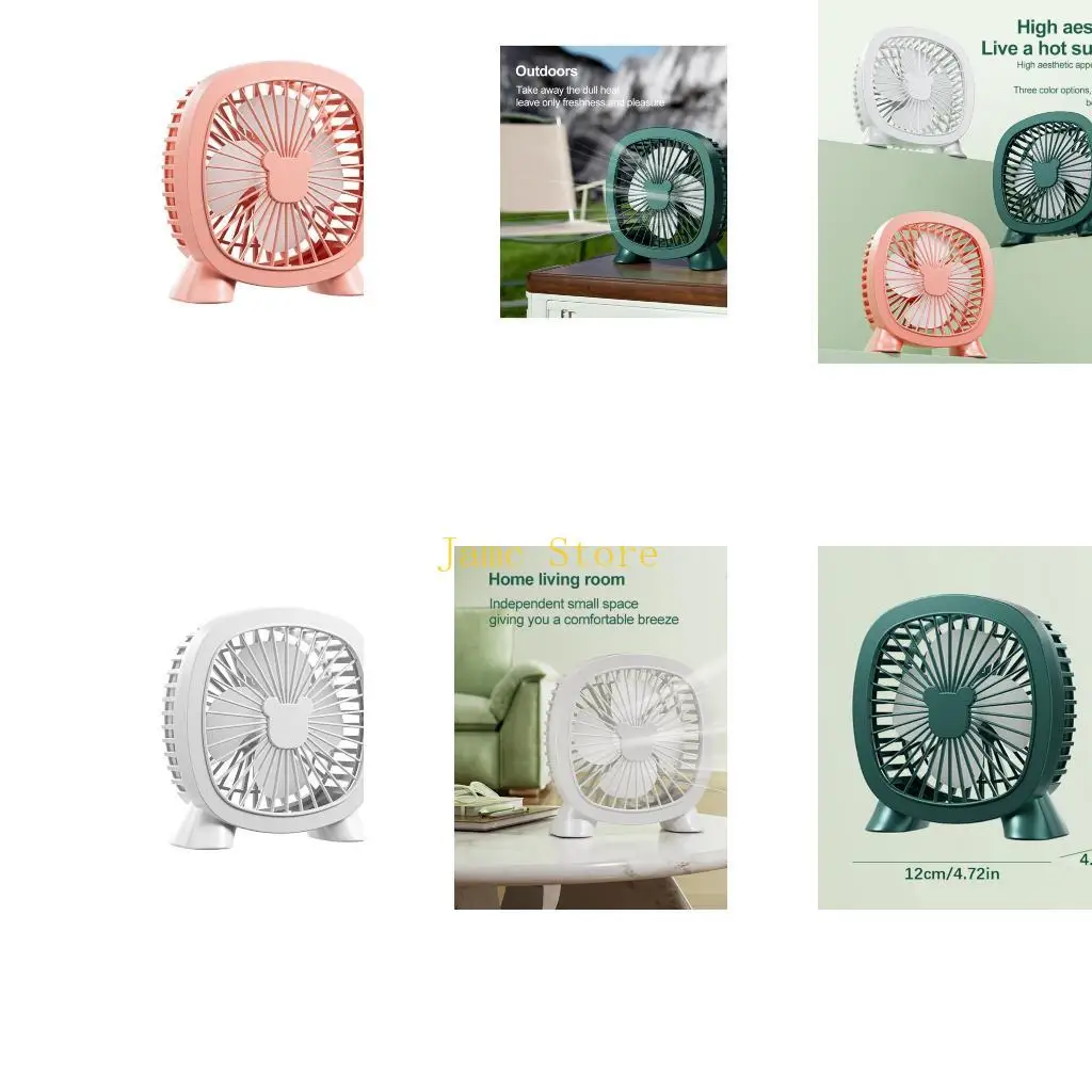 LX0B Tiny 5V USB Desk Fan Durability Design Perfect For Bedroom Vehicle Or Picnics
