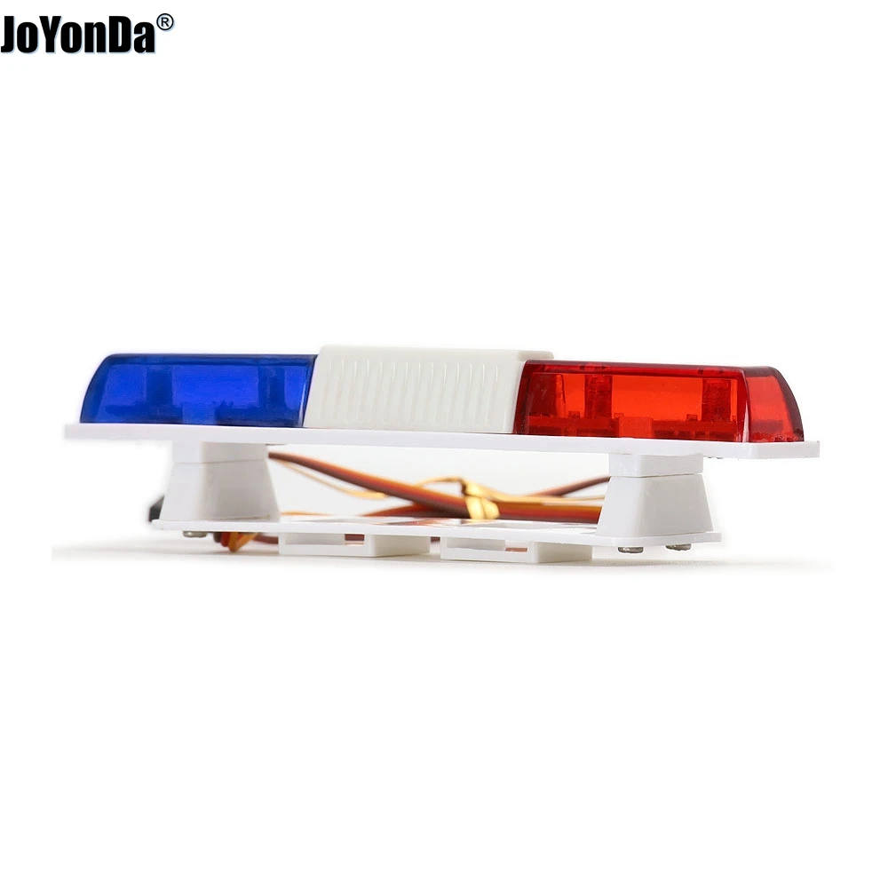 Police Flash Bright LED 360 Light Lamp Degree Rotation for RC 1/8 1/10 Model Car Traxxas Axial SCX10 90046 Tamiya