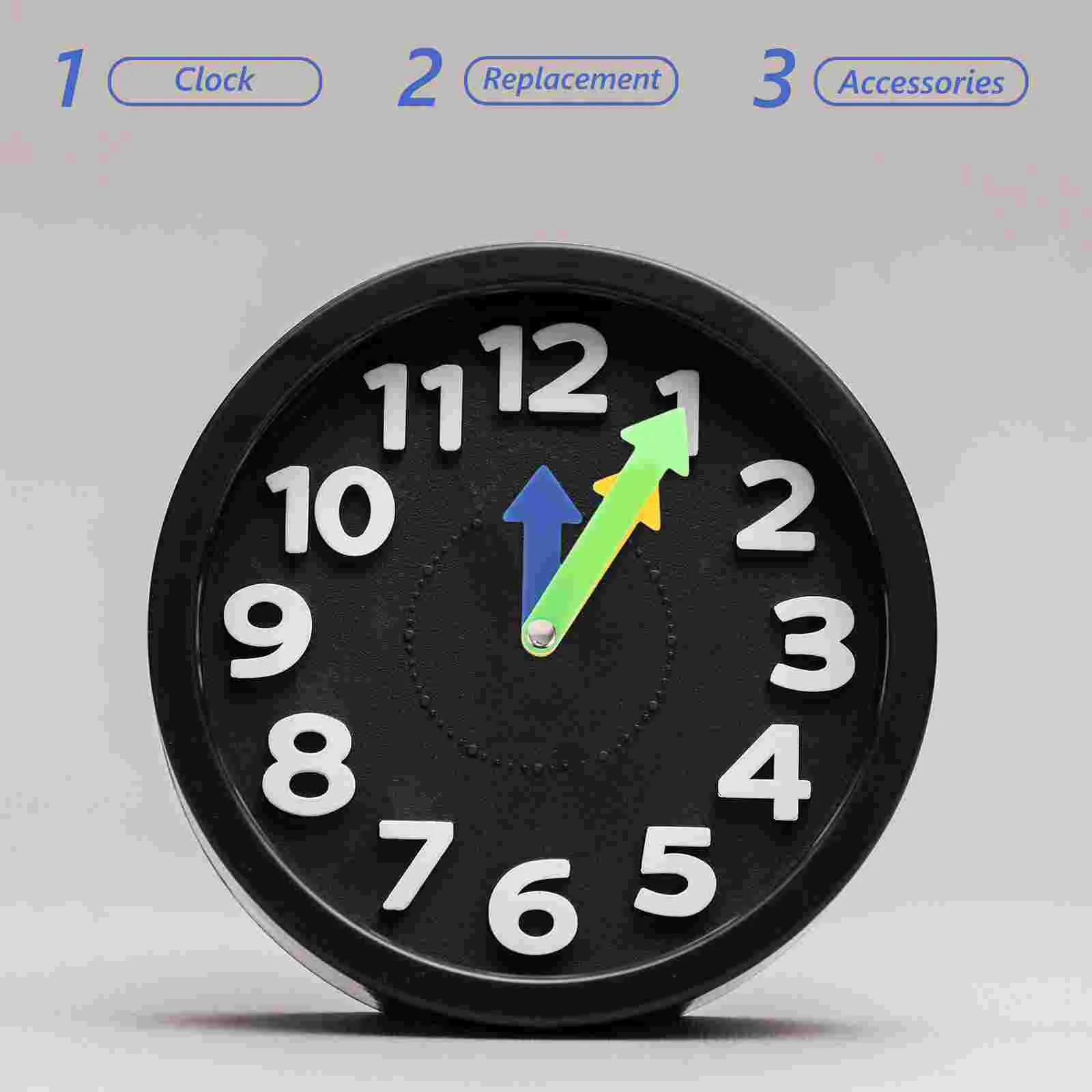 4 Pcs Plastic Clock Hand Part Teaching Pointer Watch Replacement Parts DIY Accessories