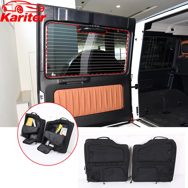 

For Mercedes-Benz G-Class W463 2004-2018 Oxford Cloth Car Trunk Rear Window Storage Bag Organizer Stowing Tidying Accessories