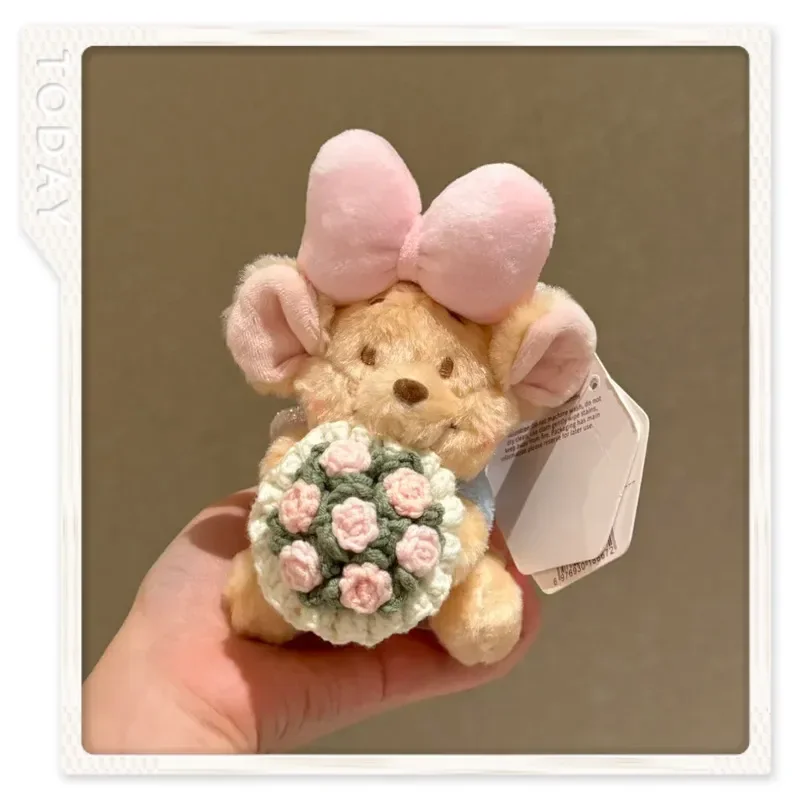 

Tubibi Winnie The Plush Keychain Set 2 Styles Cute Doll Bag Charm Valentines Gift Baking Flower Bouquet