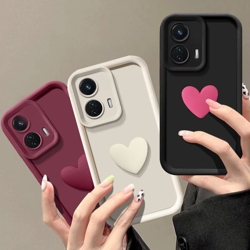 For Xiaomi 14T Case Xiaomi 14T Pro Phone Case xiao mi 14t Cover Mi 14T Pro Case Honor 200 Pro Love Heart Matte Soft Cover