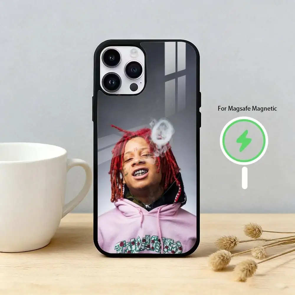 Rapper Trippie Phone Case For iPhone 17,16,15,14,13,12,Plus,Pro,Max For Magnetic Wireless Charge