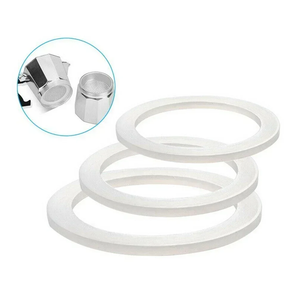 Replacement Gasket Seal For Coffee Espresso Moka Stove Pot Top Silicone Rubber For Italian Espresso Aluminum Moka PotCups