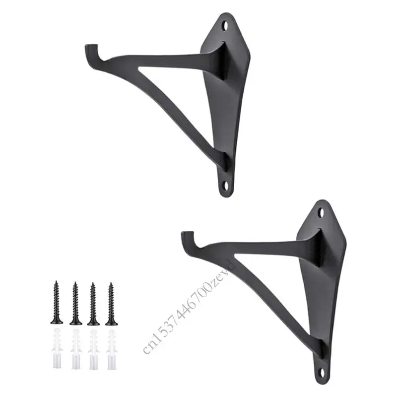 

2 Pieces Sturdy Iron Decorative Hooks For Hanging Bird Feeders Flower Basket Lanterns Weather Resistant Hangers P9YB
