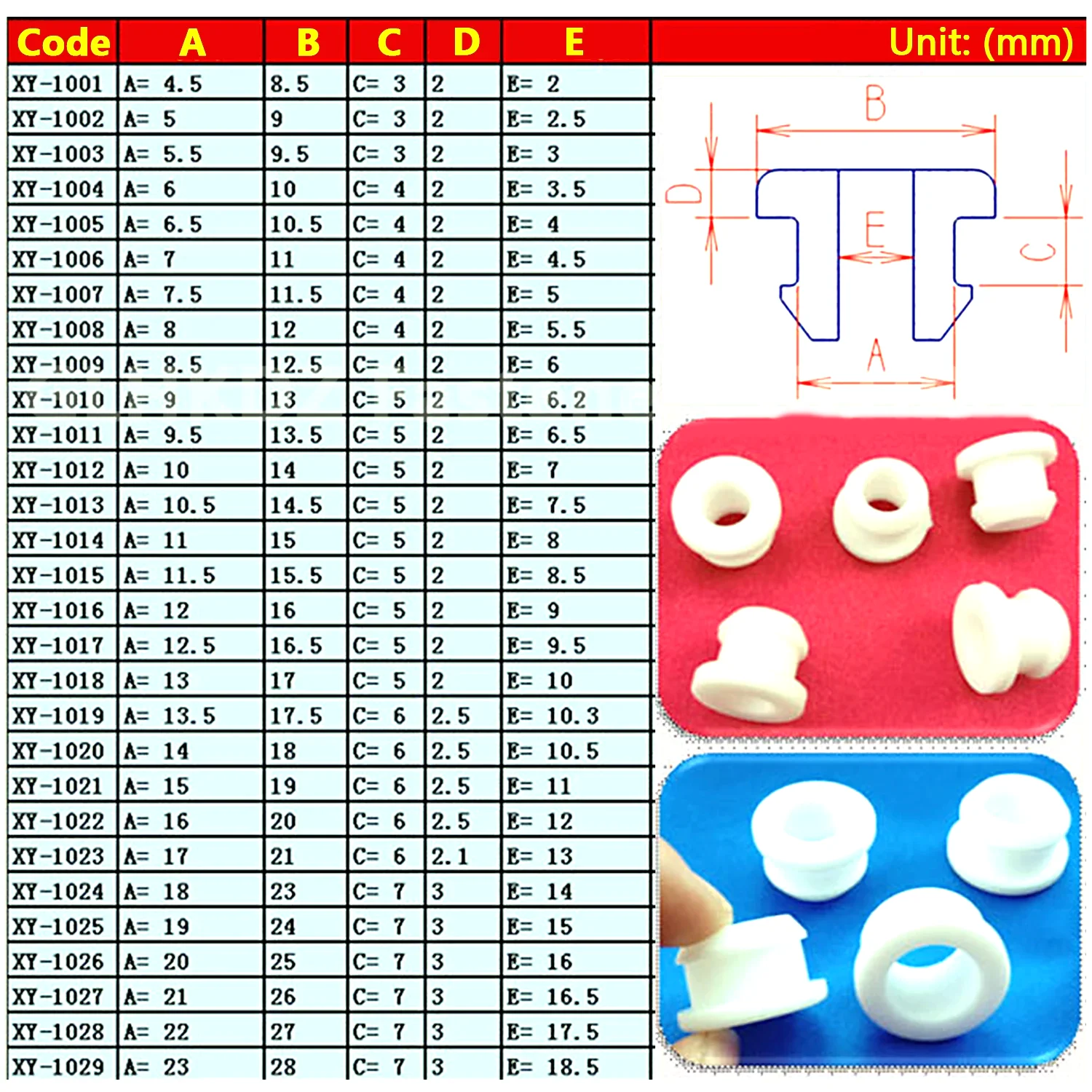 4-30mm Snap-on Transparent Silicone Wiring Grommets-Through Hole Blanking O-Ring Washer, Cable Protective Inserts