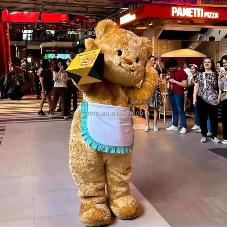 

Internet Celebrity Bear Mascot Inflatable Custom Plush Doll Furry Suit Cosplay Party Costume for New Year