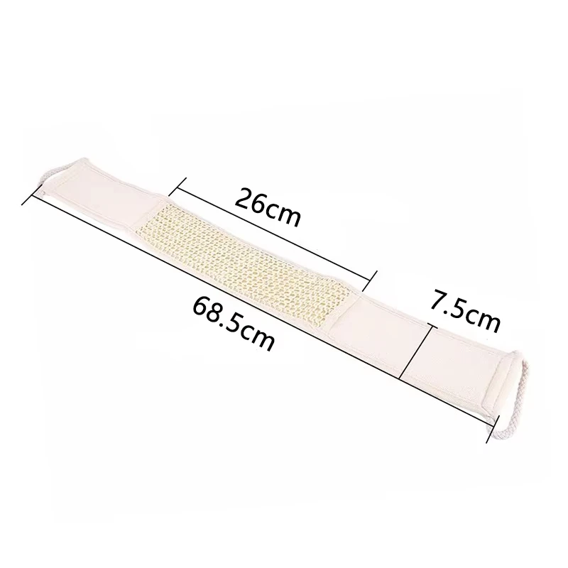 2pcs Soft Exfoliating Loofah Bath Shower Unisex Massage Spa Scrubber Sponge Back Strap for Body Skin Health Cleaning Tool