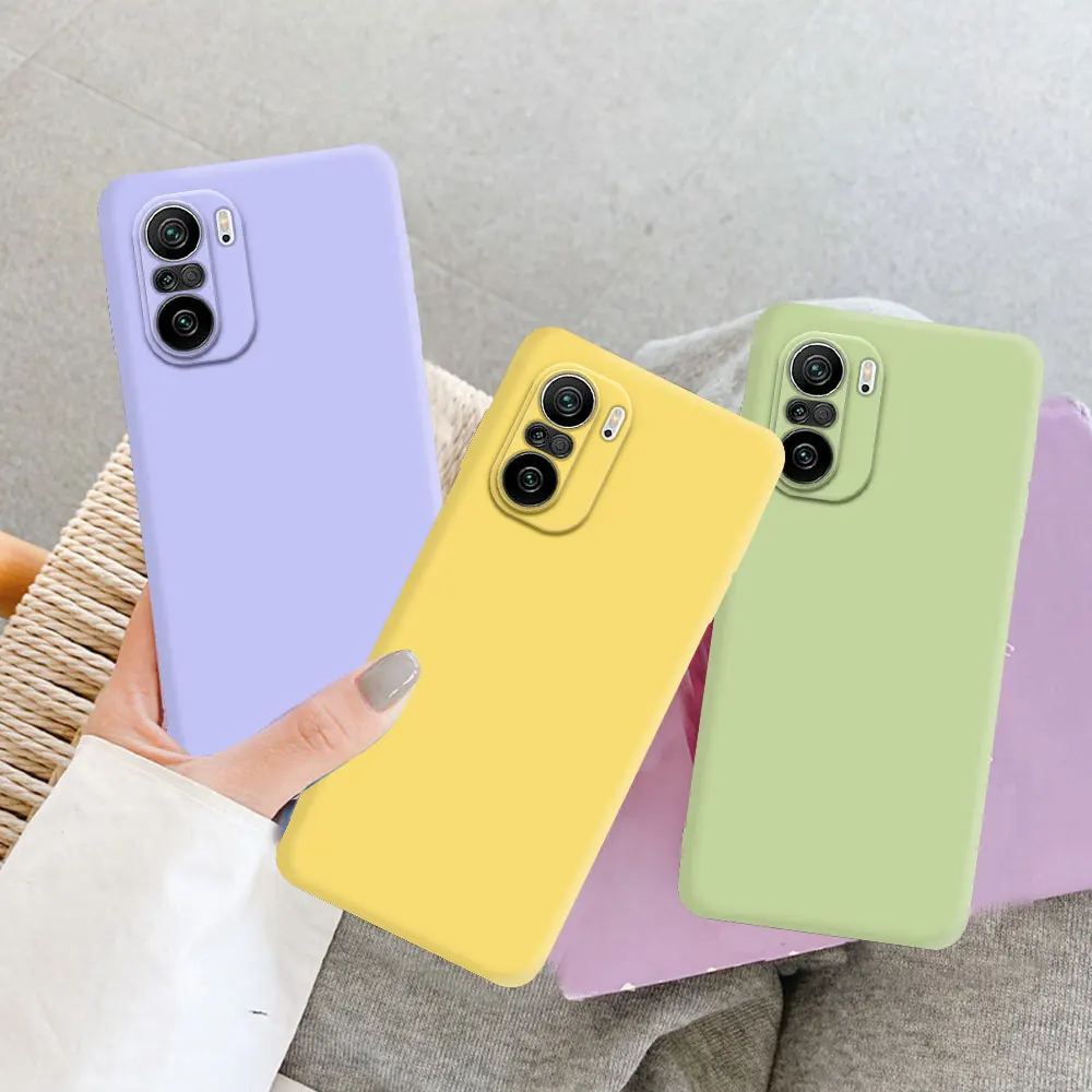 Original Case For Xiaomi Poco F3 Silicone Back Cover For Xiaomi Poco F3 Phone Cases For Redmi K40 Pro Fundas Coque