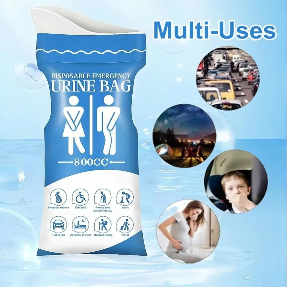 

10Pcs Set New 800ML Capacity Emergency Urinate Bags Portable Cleaning Disposable Vomiting Bag Unisex Urinal Bag Motion Sickness