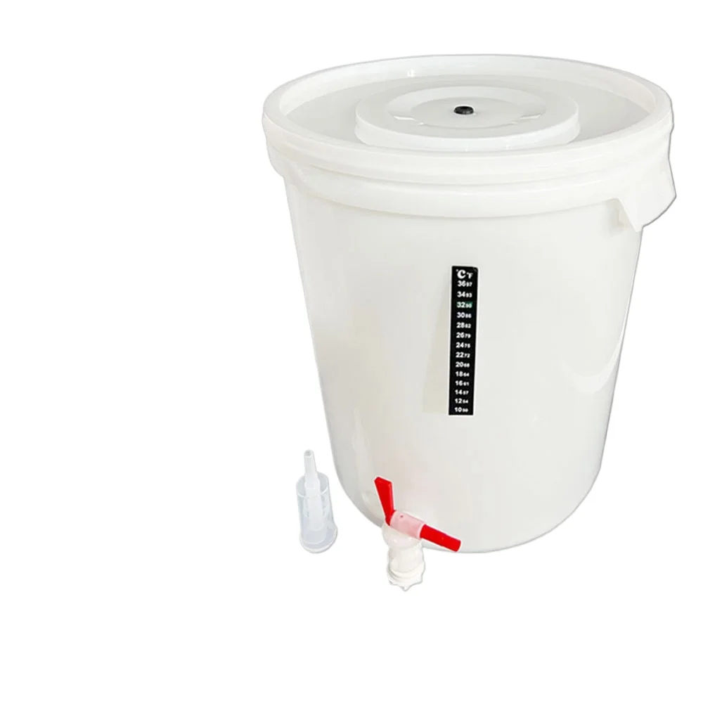 Craft food grade plastic keg 30L beer fermentation keg Self-brewing beer sealed large white keg