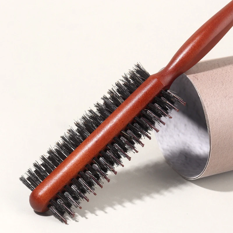 สองด้าน Salon Teasing กลับแปรงผมหมูป่าไม้ Slimline หวีแปรงผม EXTENSION Hairdressing เครื่องมือจัดแต่งทรงผม