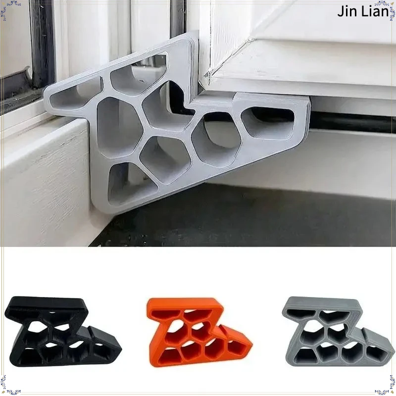 Heavy Duty Non Slip Window/Balcony Door Stop With Track Lock - Easy To Install Remove, Anti-Wind Holder 1pcs【Homeclub】