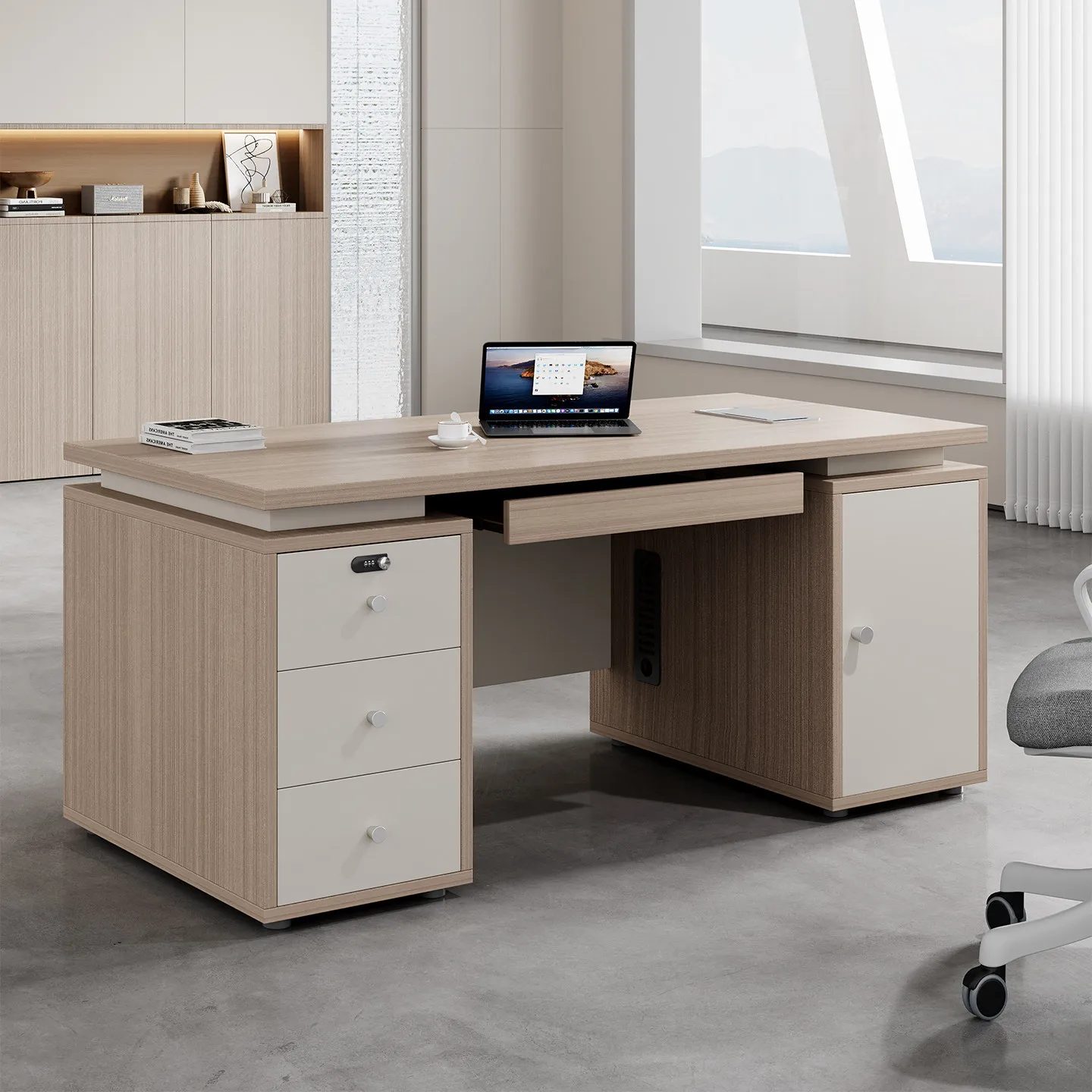 CX single office desk and chair combination 1.2/1 meters computer office staff desk staff desk