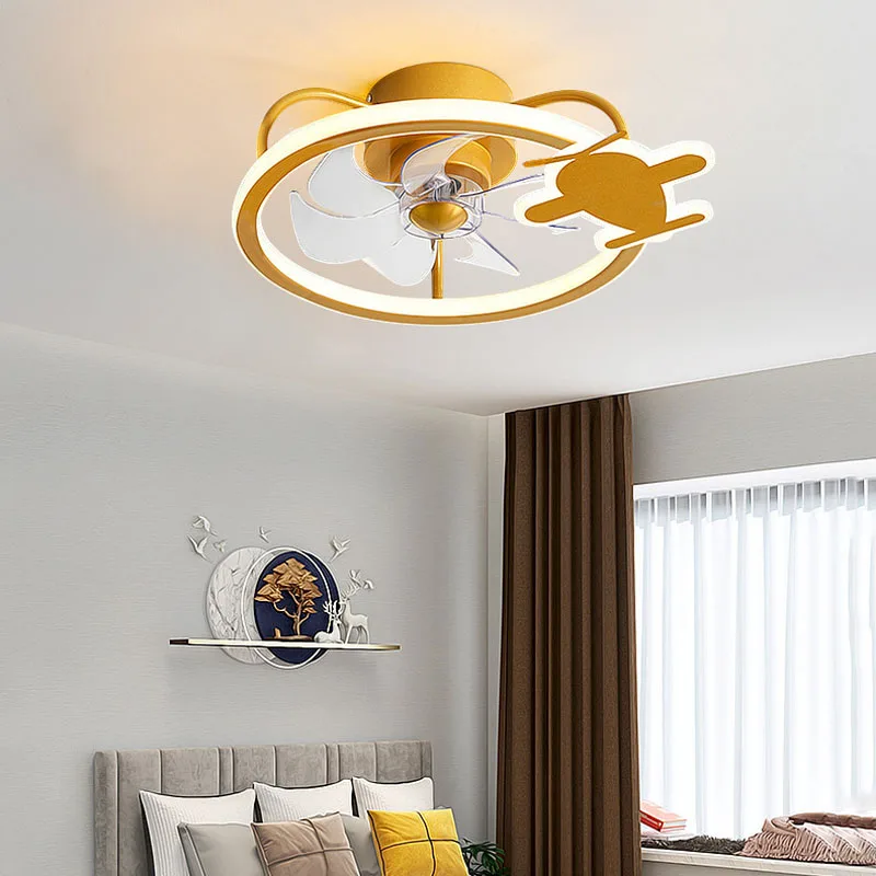 Modern ceiling fans with light and silent cooling fan without blades Ceiling fan with light Ceiling lamp bedroom indoor lighting