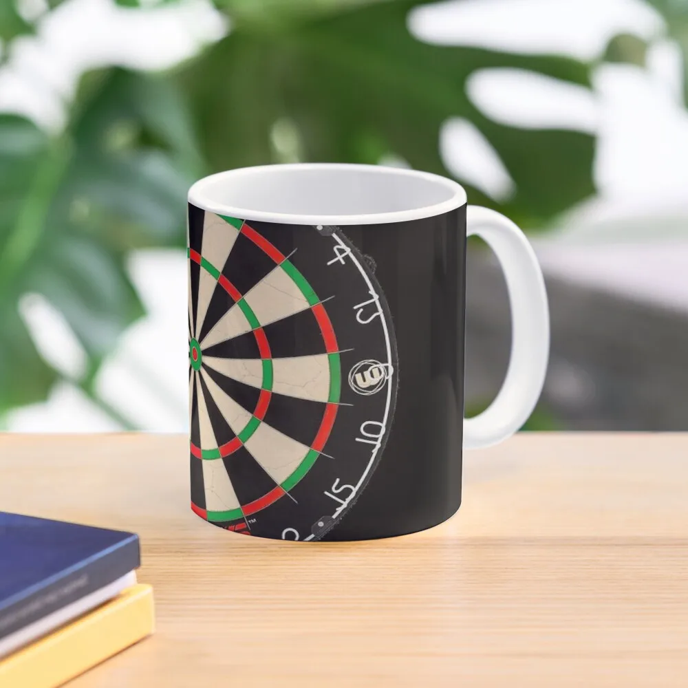 Winmau Blade 5 Dartboard Classic  Mug Printed Cup Photo Picture Handle Round Tea Image Design Simple Coffee Gifts Drinkware