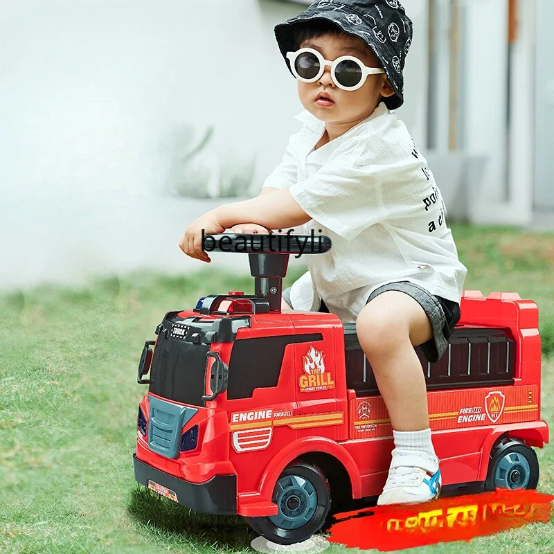 

Toy car children can sit boy boy birthday gift boy baby excavator