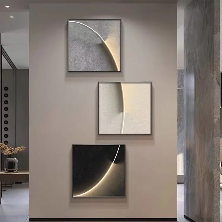 40X40cm Modern Simple Entrance Porch Decorative Painting Texture Painting Advanced Sense Of The Mural At The End Of The Aisle
