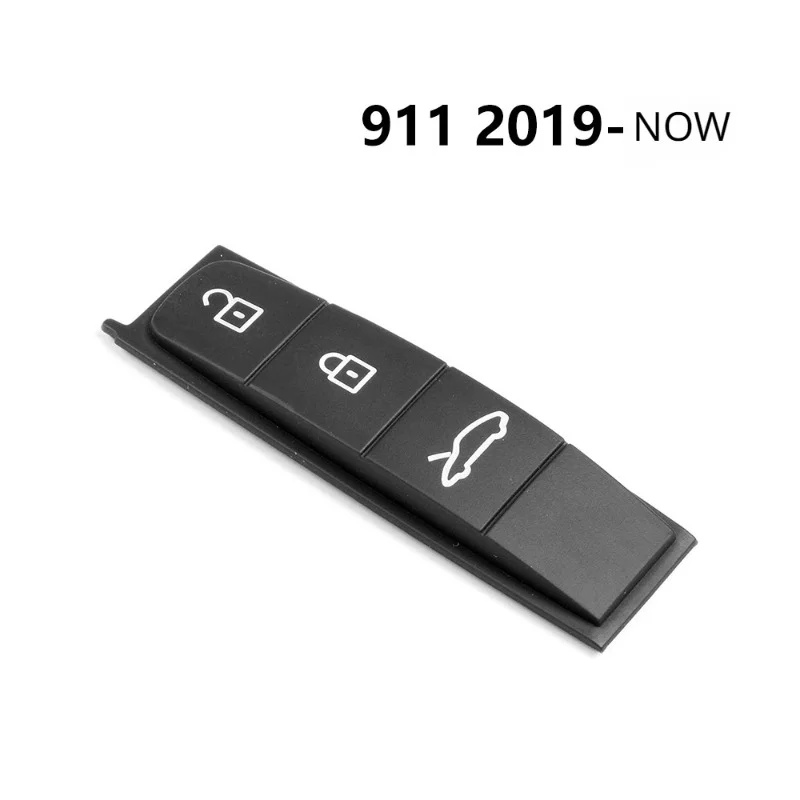 Car Key Case Rubber Pad for Porsche Panamera Cayenne Macan Taycan Boxster 718 911 Remote Control Fob Silicone Key Button Replace